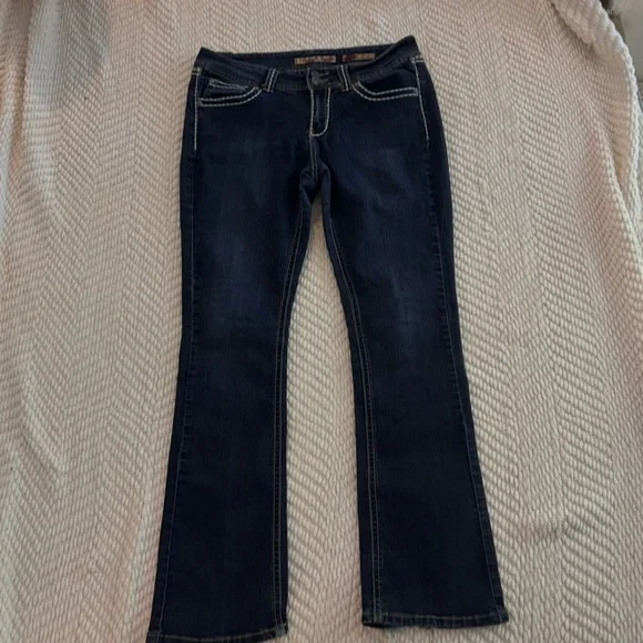 Vanilla Star Jeans Dark Blue Bootcut Jeans - Picture 1 of 5